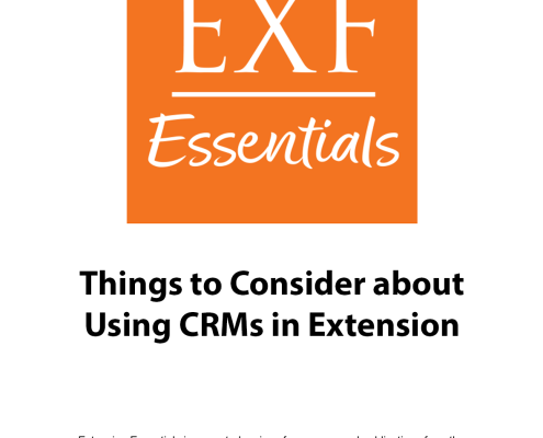 Things to Consider about Using CRMs in Extension Extension Essentials