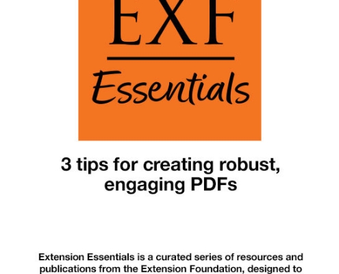 3 Tips for Creating Engaging PDFs cover image - Extension Essentials series